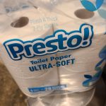 Presto! Mega Roll Toilet Paper, Ultra-Soft, 6 Count (Pack of 4), 24 Family Mega Rolls = 120 regular rolls