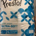 Presto! Mega Roll Toilet Paper, Ultra-Soft, 6 Count (Pack of 4), 24 Family Mega Rolls = 120 regular rolls