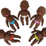 squeeze black baby doll slow rising sand filled stress relief toy cute squeeze stretch toy for adults