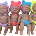 squeeze black baby doll slow rising sand filled stress relief toy cute squeeze stretch toy for adults